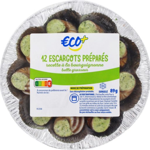 Escargots prep lucorum x 12 - 90g - ECO +