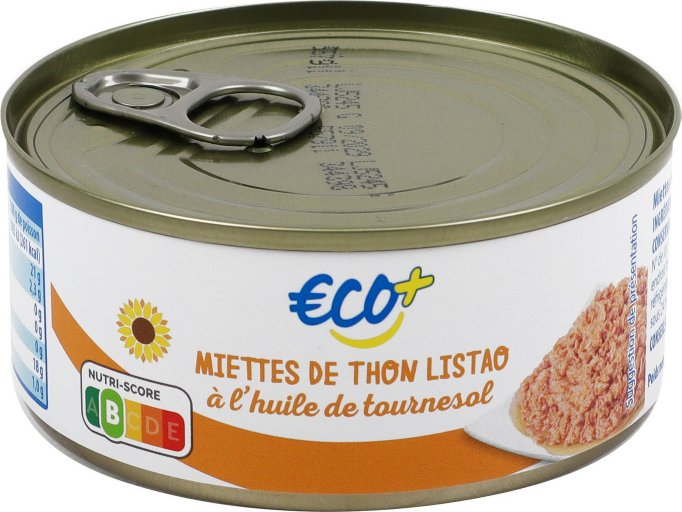 Miettes de Thon A L Huile 1/5 - 160g - Eco+ - Eco +