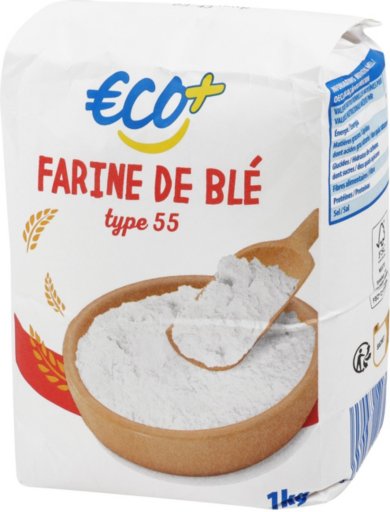 Farine de blé type 55 - 1 kg - ECO +
