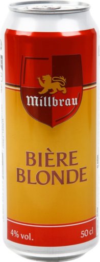 Bière blonde 4% - 50cl - MILLBRAU