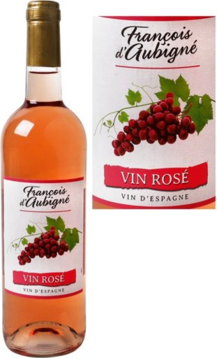 Vin Rosé D'Espagne - 75cl - FRANCOIS D'AUBIGNE