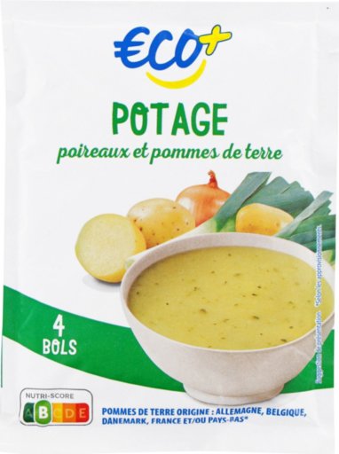 Soupe Déshydratée Poireaux Pommes De Terre en sachet-74Gg - ECO +
