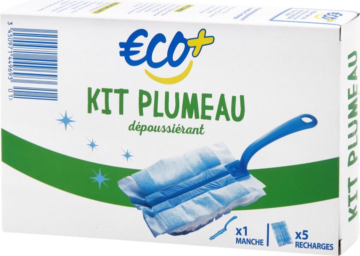 Kit plumeau dépoussiérant + 5 recharges - ECO +