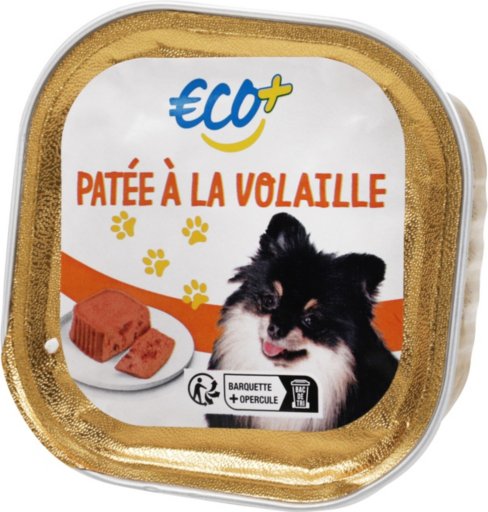 Pâtée à la volaille - barquette - 150g vl - ECO +
