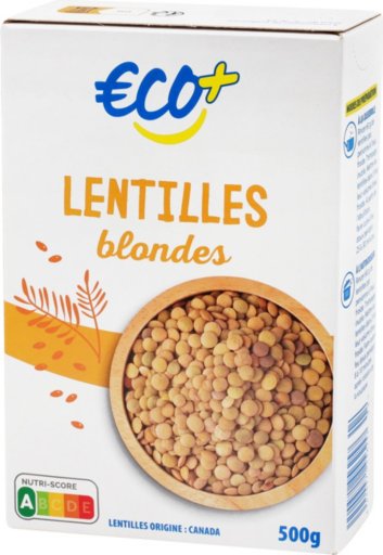 Lentilles Blondes-500G - ECO +