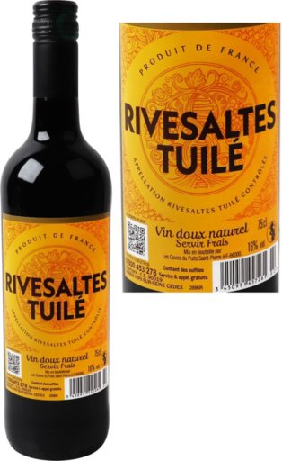 Vin doux Rivesaltes tuilé AOC 16% - 75cl - ECO +
