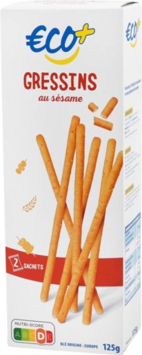 Gressins sésame - 125g - ECO +