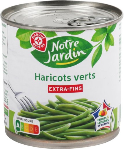 Haricots Verts Extra Fins-220G - NOTRE JARDIN