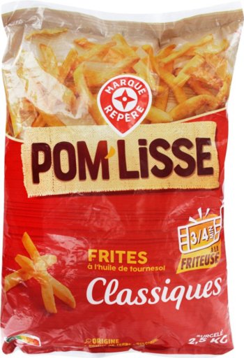 Frites classiques 9x9 - 2.5 kg - POM'LISSE