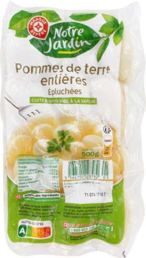 Pommes de terres entières - 500 g - NOTRE JARDIN