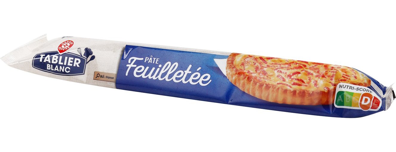 Pate feuilleté prête à dérouler mgv - 230 g - TABLIER BLANC