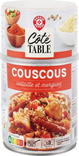 Couscous volaille merguez - 980G - COTE TABLE