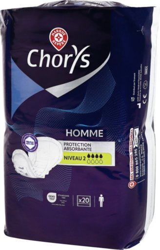 Serviette incontinence homme niv2 x20 - CHORYS
