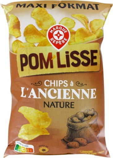 Chips à l'ancienne nature - 270 g - POM'LISSE