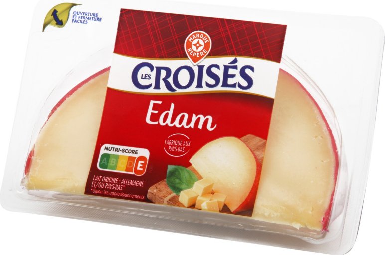 Edam jeune 24% Mat. Gr. - portion 250 g - LES CROISES