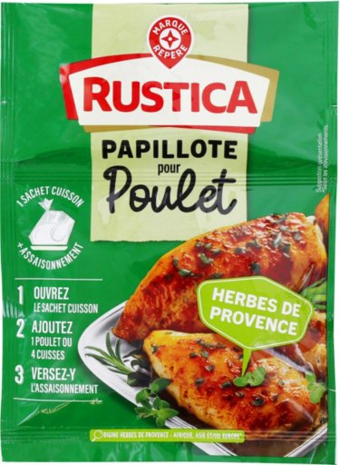 Sachet cuisson poulet herbes de provence - 34 g - RUSTICA