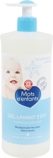 Gel lavant bébé corps et cheveux - 750 ml - MOTS D'ENFANTS
