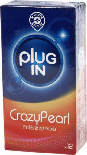 Préservatifs perlés nervurés X12 - PLUG'IN