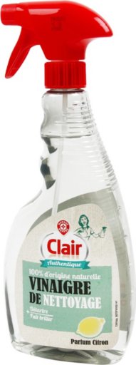 Spray vinaigre de nettoyage parfum citron - 750ml - CLAIR