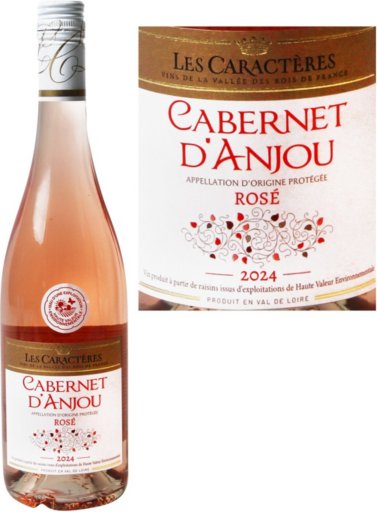 Vin Rosé Cabernet D'Anjou AOP - 75cl - LES CARACTERES