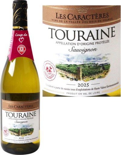 Vin Blanc Touraine Sauvignon AOP - 75cl - LES CARACTERES