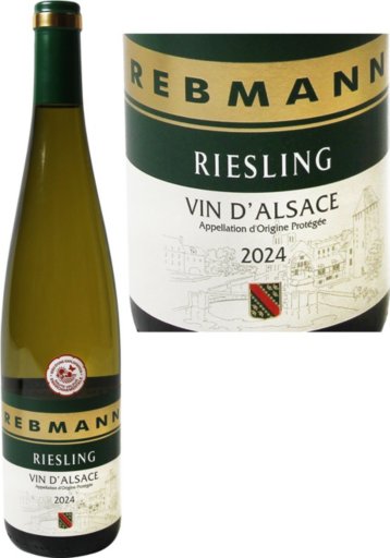 Vin Blanc Alsace Riesling AOP - 75cl - REBMANN