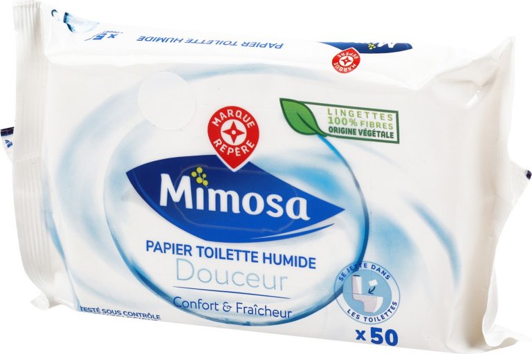 Papier Toilette Humide Douceur - x50 - MIMOSA