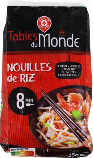 Nouilles de riz sachet - 250 g - TABLES DU MONDE