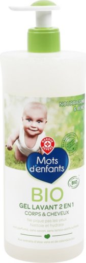 Gel lavant bébé 2en1 bio - 750 ml - MOTS D'ENFANTS