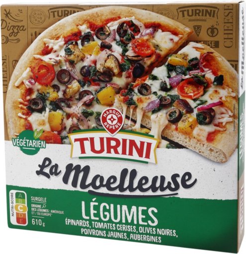 Pizza moelleuse végétale - 610 g - TURINI