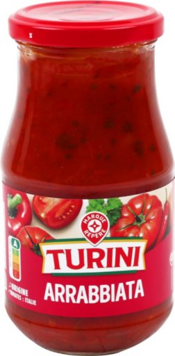 Sauce Arrabbiata - bocal 420 g - TURINI