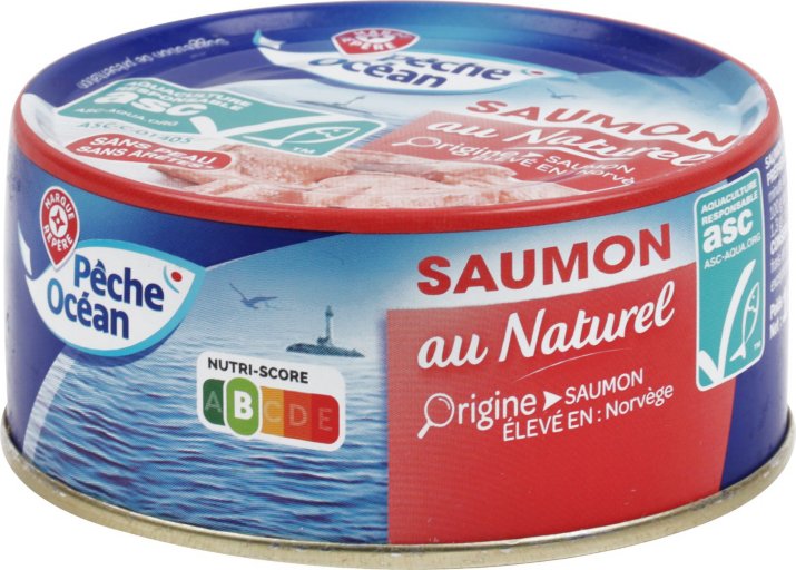 Saumon au naturel ASC - 112G PNE - PECHE OCEAN