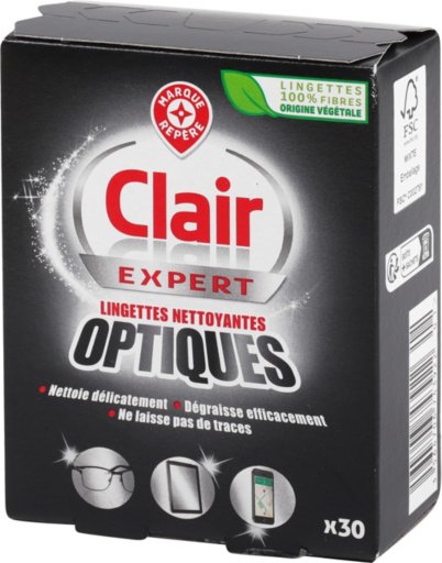 Lingettes optiques x30 - CLAIR