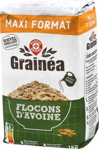 Flocons d'avoine - 1 kg - GRAINEA