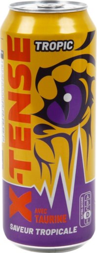 Boisson gazeuse énergisante tropical - 50cl - X-TENSE