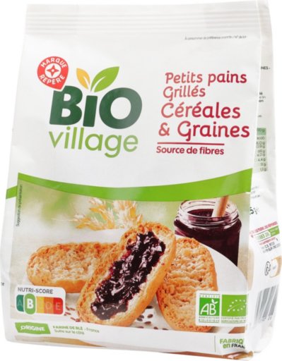 Petits pains grillés céréales et graines bio - 225 g - BIO VILLAGE