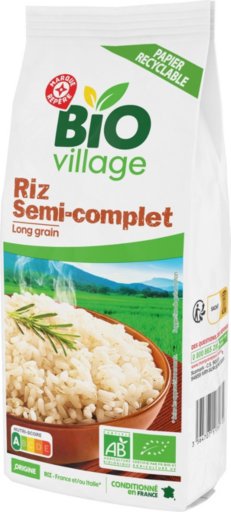 Riz long semi-complet bio - 500 g - BIO VILLAGE