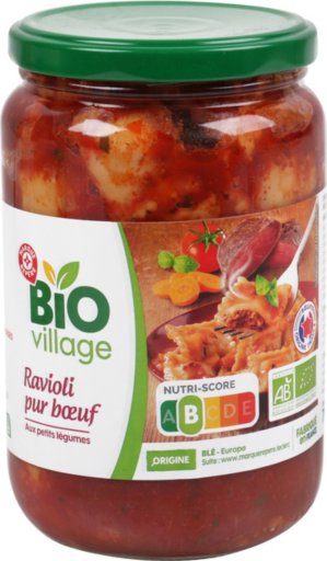 Ravioli Au Bœuf Bio - 700G - BIO VILLAGE
