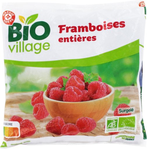 Framboises entières bio - 450 g - BIO VILLAGE