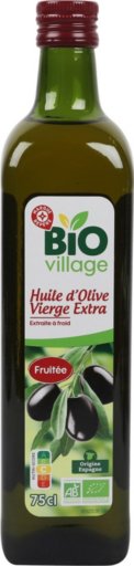 Huile d'olive vierge extra fruité bio - 75 cl - BIO VILLAGE