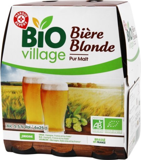 Bière bio sans gluten 5,5% - 6x25cl - BIO VILLAGE