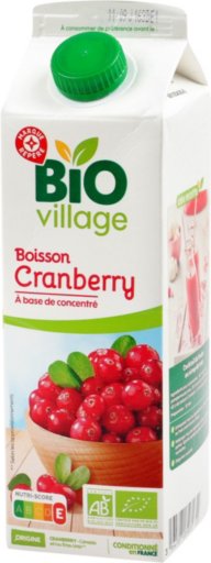 Boisson cranberry bio - 1 l - BIO VILLAGE