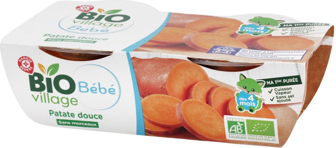 Bol patate douce dès 4 mois bio - 2 x 120 g - BIO VILLAGE
