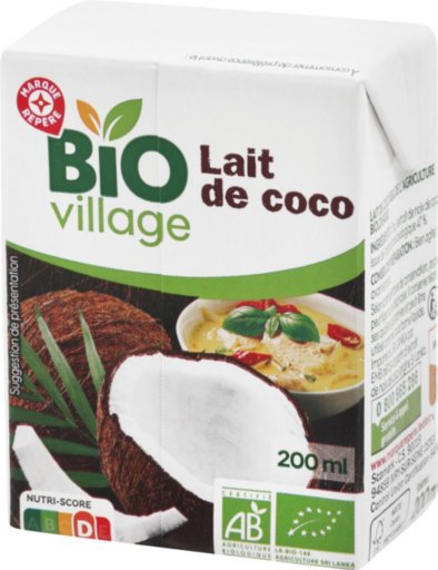Lait de coco bio - 200 ml - BIO VILLAGE