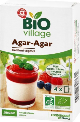 Agar-agar bio - 4 x 2 g - BIO VILLAGE