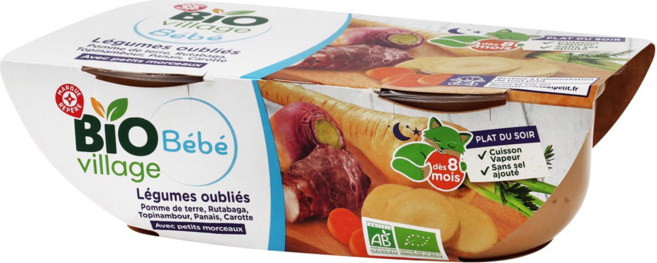 Bol légumes oubliés dès 8 mois bio - 2 x 200 g - BIO VILLAGE