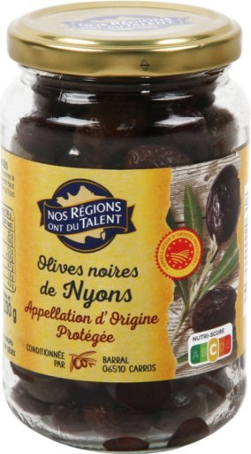 Olives noires de Nyons AOP - 370 ml - NOS REGIONS ONT DU TALENT