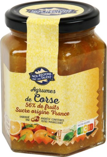 Préparation de fruits de clémentines et d'oranges de Corse - 315 g - NOS REGIONS ONT DU TALENT
