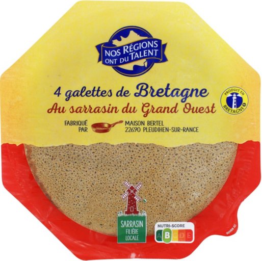 Galettes de sarrasin de Bretagne x 4 - 230 g - NOS REGIONS ONT DU TALENT