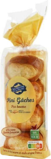 Mini gâche pur beurre X8 360g - NOS REGIONS ONT DU TALENT